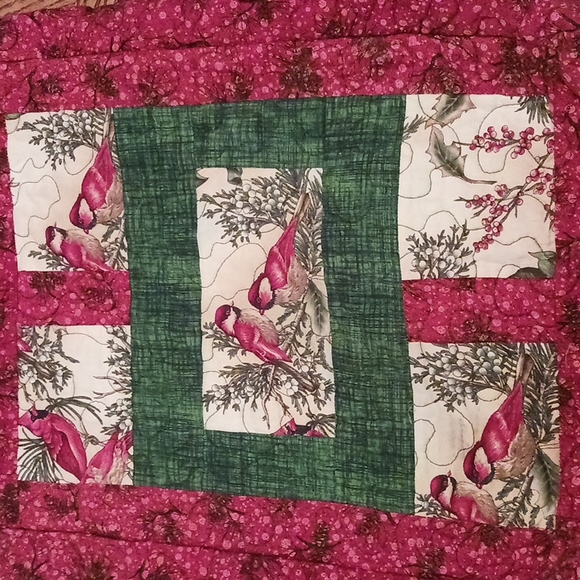 Handmade Cardinal Quilt Bag - Picture 4 of 4